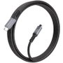 Aisens Cable USB 3.2 Gen2 de aluminio USB-C a USB-C, 100W, 10Gbps, 4m, Negro